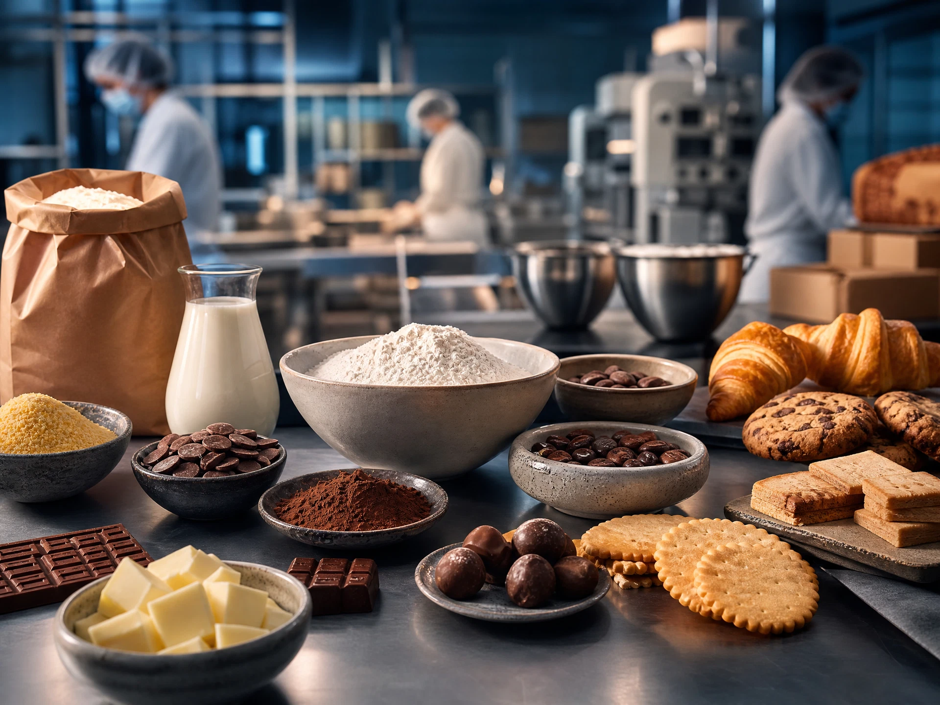 Professional applications in chocolate, biscuit and pastry production