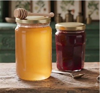 Glass food jar